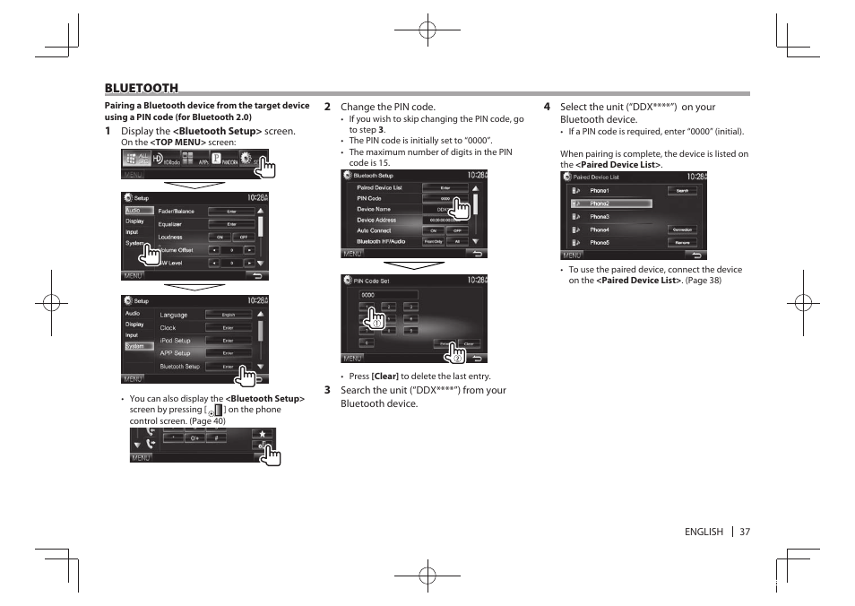 Kenwood DDX5901HD User Manual | Page 37 / 76