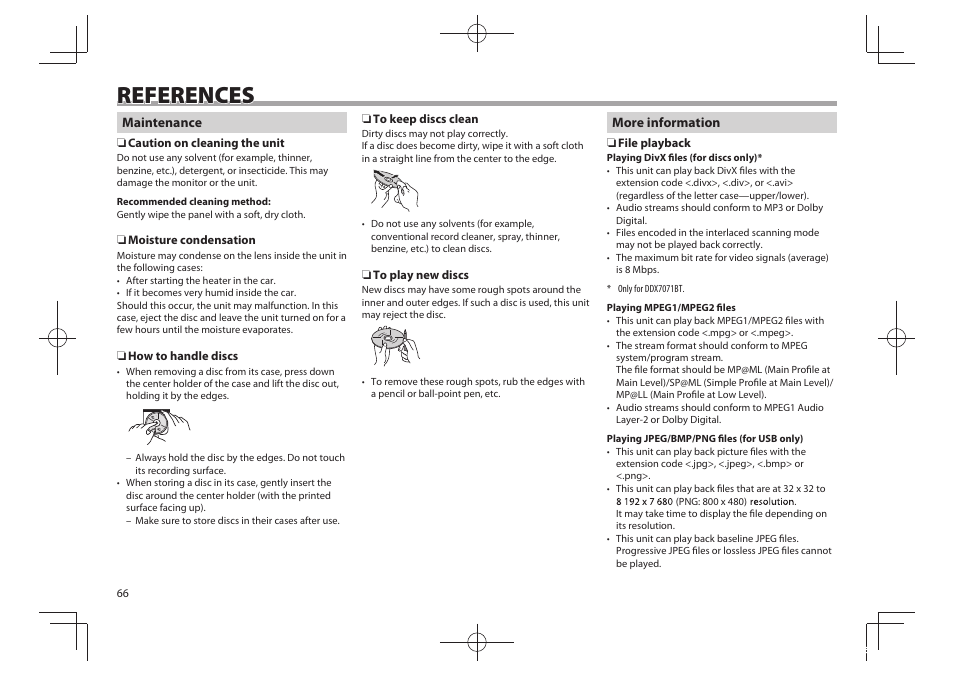 References | Kenwood DDX5901HD User Manual | Page 66 / 76