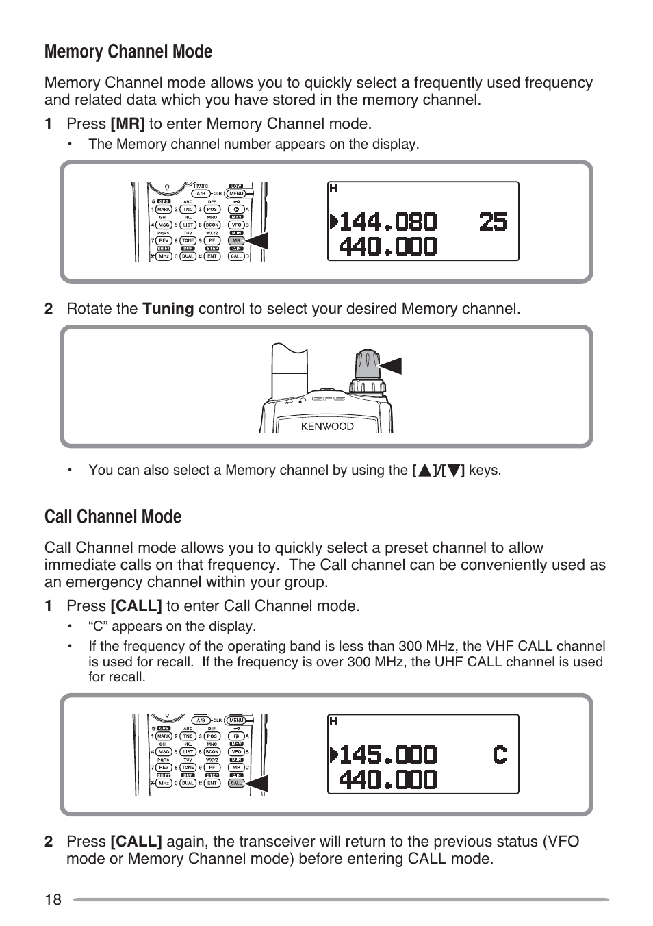 0hpru\&kdqqho0rgh, Doo&kdqqho0rgh | Kenwood TH-D72A User Manual | Page 27 / 51