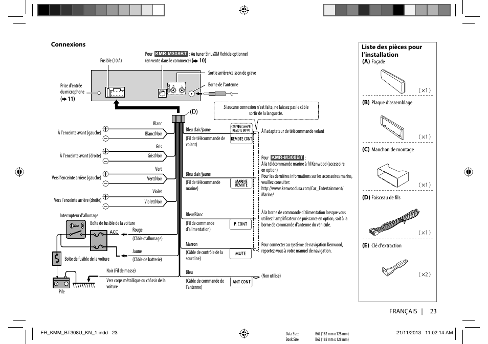 Kenwood KMR-M308BT User Manual | Page 45 / 70