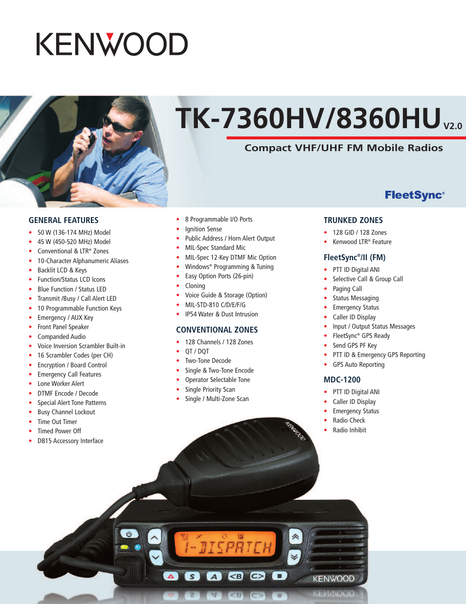 Kenwood TK-7360HV/8360HU User Manual | 2 pages