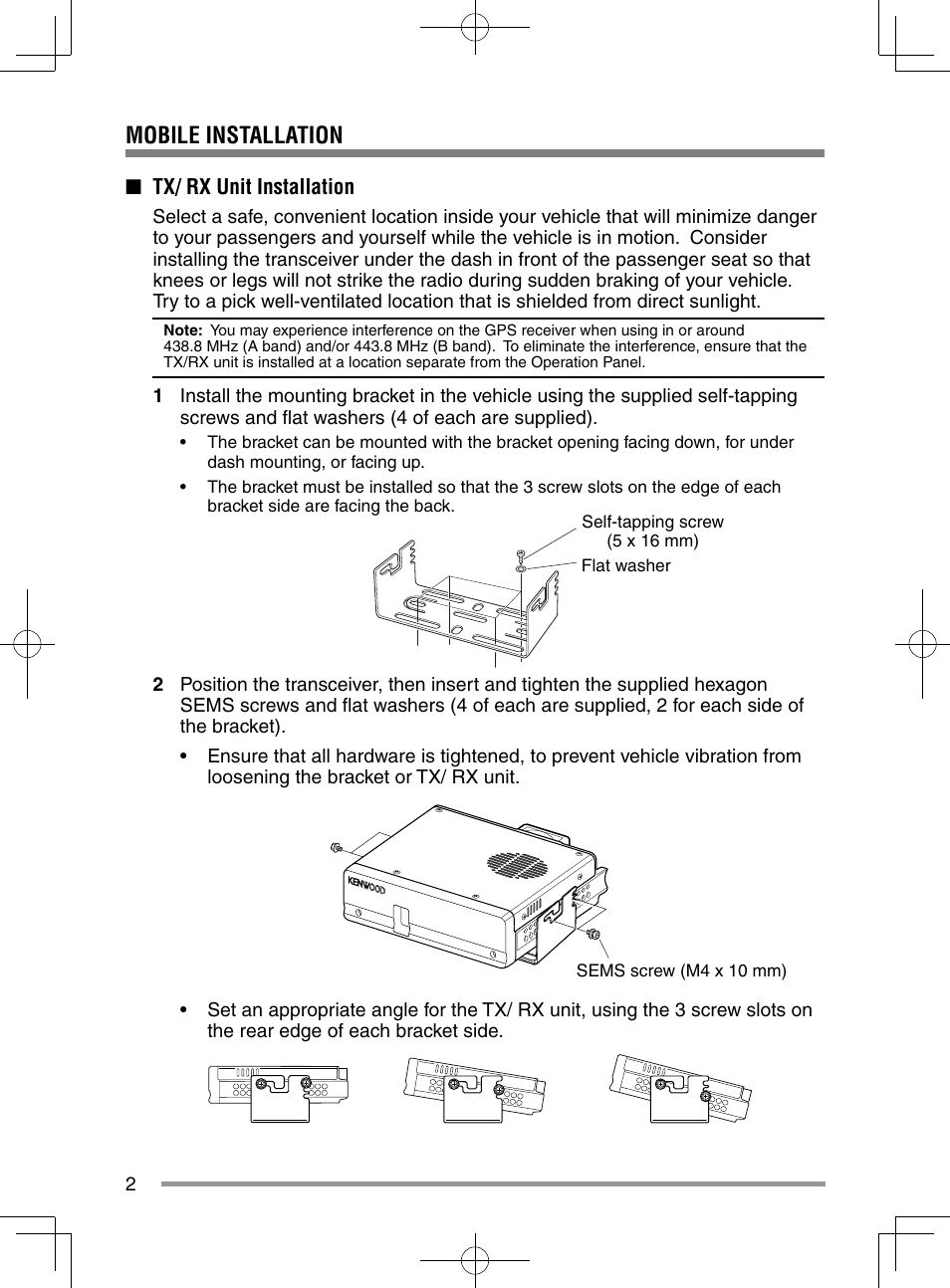 Kenwood TM-D710GA User Manual | Page 10 / 55