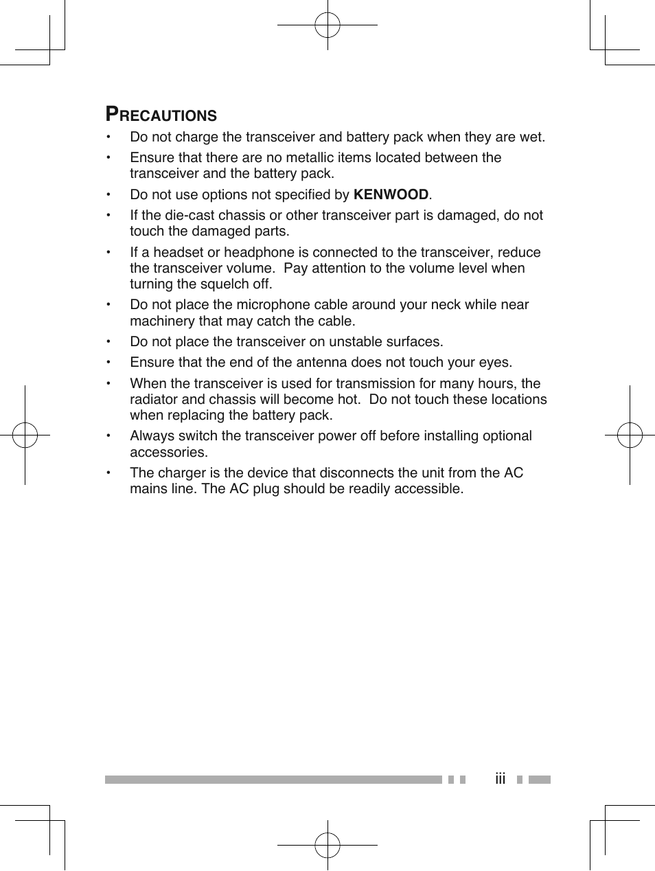 Kenwood NX-210G User Manual | Page 7 / 48