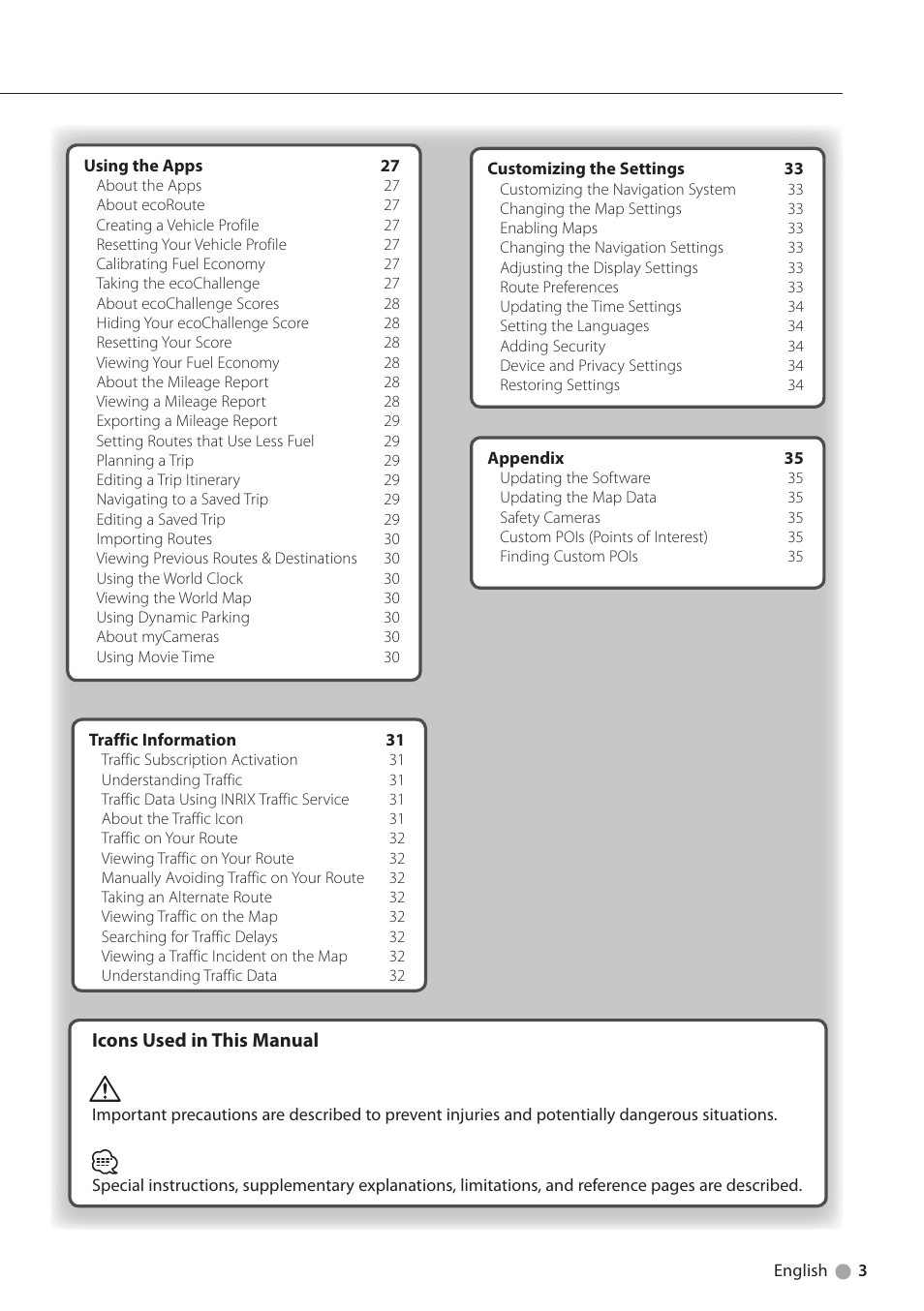 Kenwood DNN991HD User Manual | Page 3 / 36