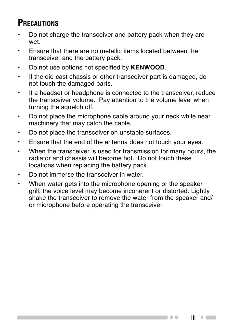Kenwood TK-5210G/5310G User Manual | Page 5 / 60
