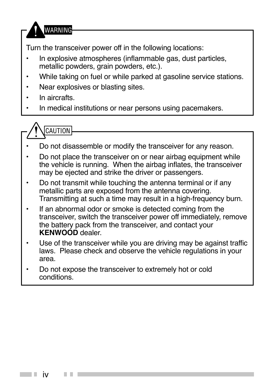 Kenwood TK-5210G/5310G User Manual | Page 6 / 60