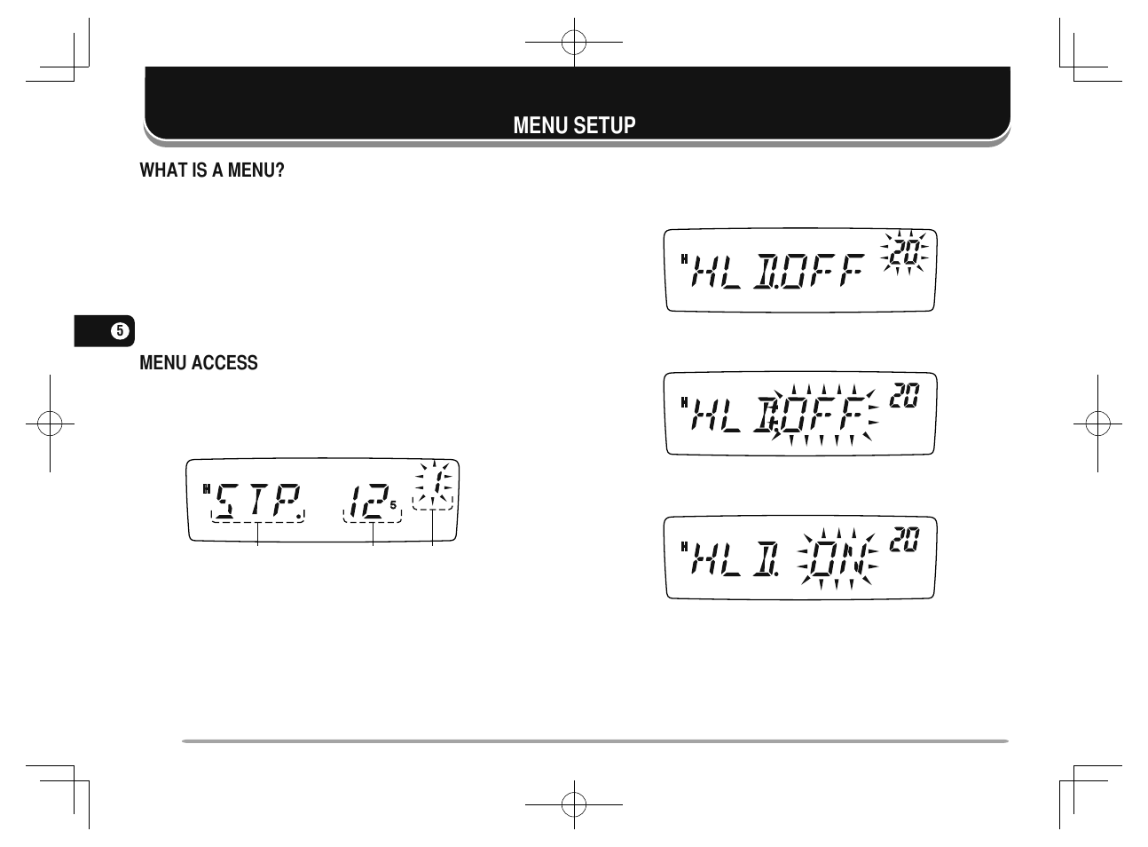 18 menu setup, Menu setup | Kenwood TM-281A User Manual | Page 25 / 81