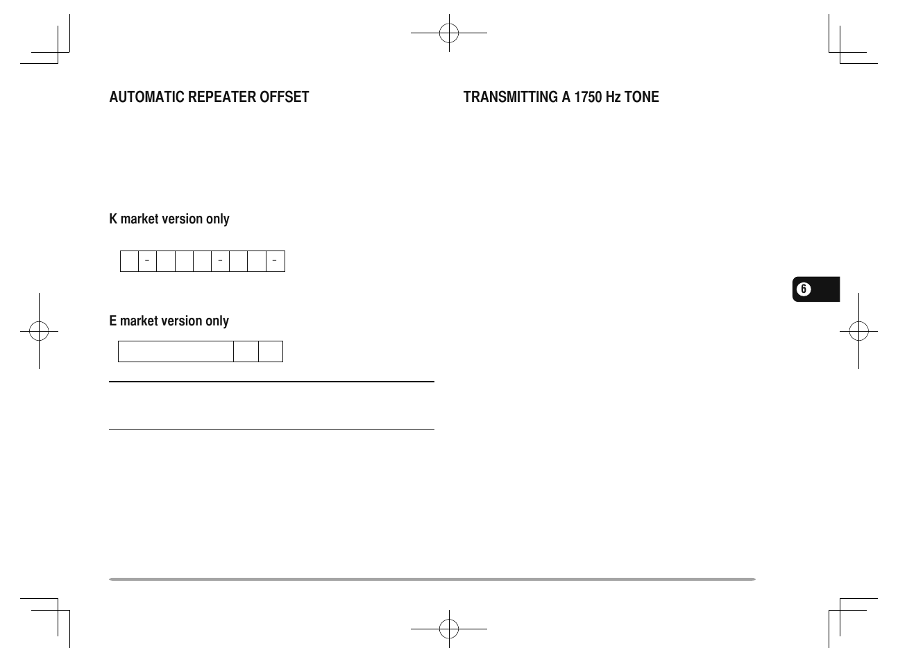 Automatic repeater offset, Transmitting a 1750 hz tone | Kenwood TM-281A User Manual | Page 32 / 81