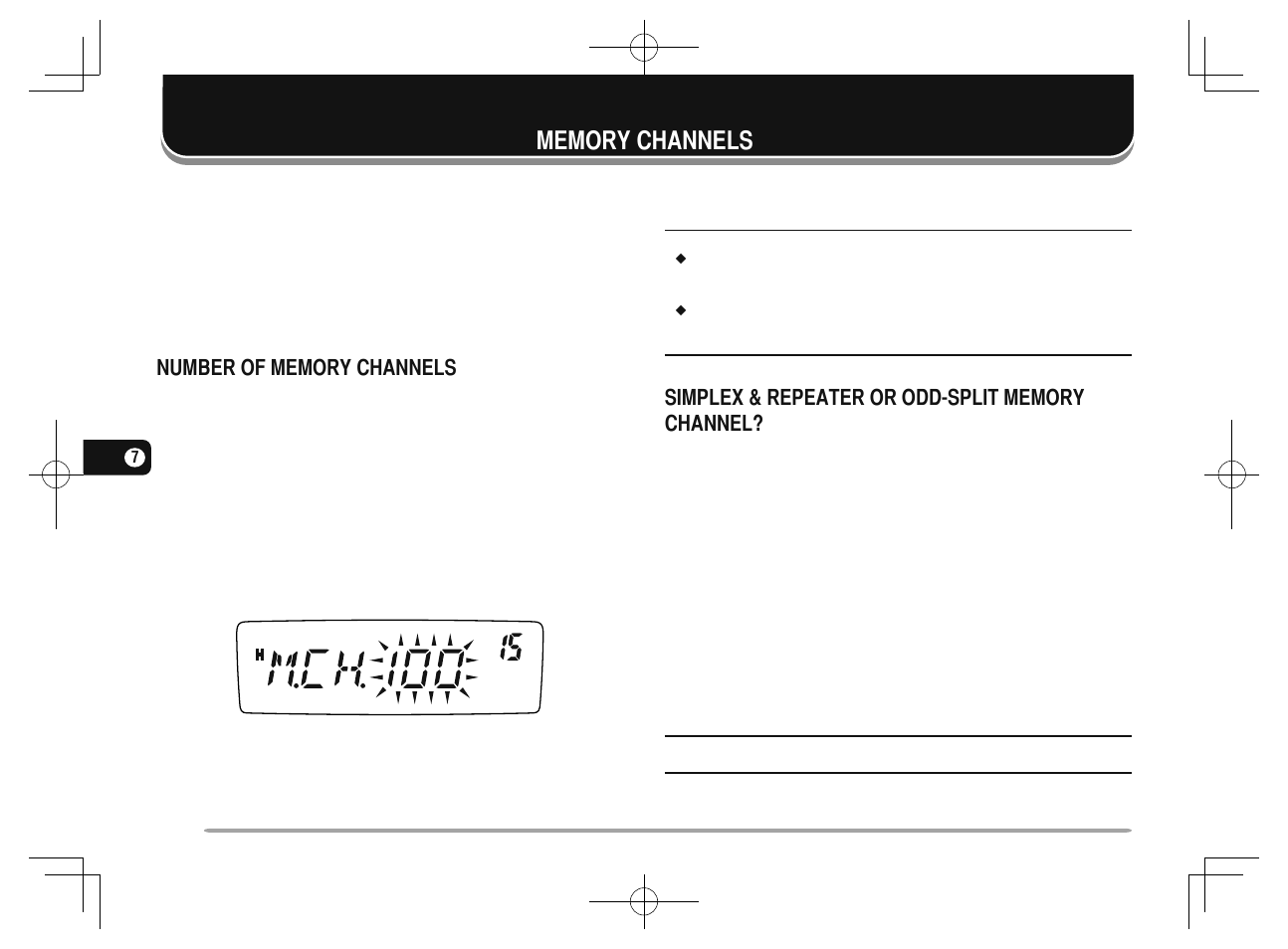 28 memory channels | Kenwood TM-281A User Manual | Page 35 / 81