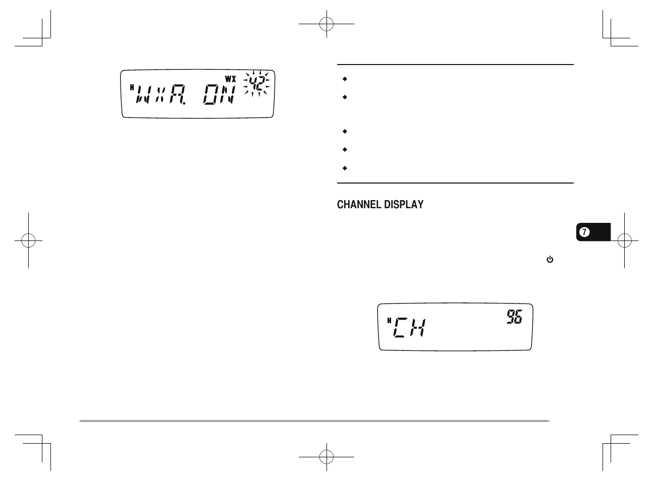 Channel display | Kenwood TM-281A User Manual | Page 44 / 81