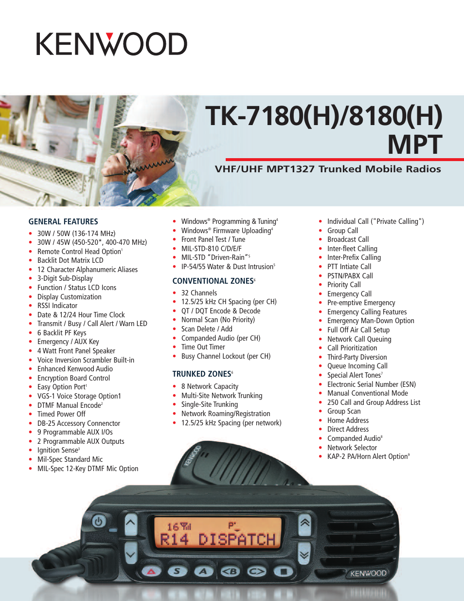 Kenwood TK-7180H/8180H User Manual | 2 pages