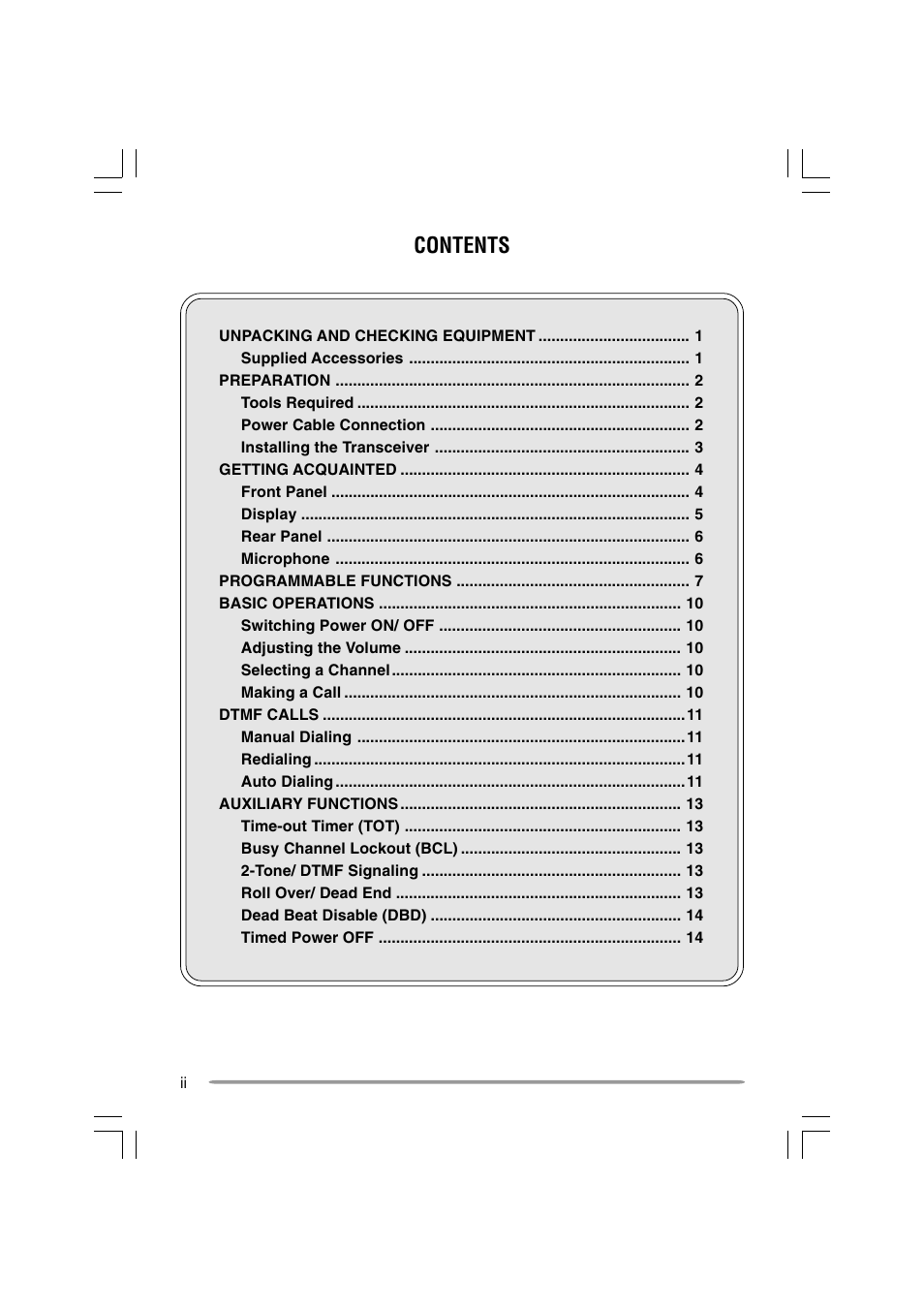 Kenwood TK-6110 User Manual | Page 4 / 20