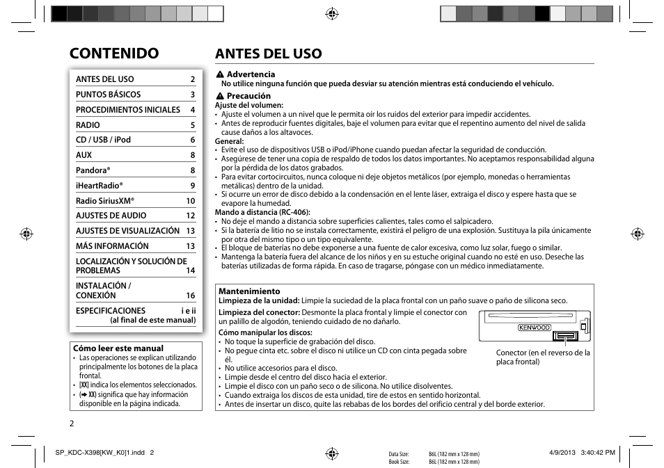 Kenwood KMR-D358 User Manual | Page 34 / 52