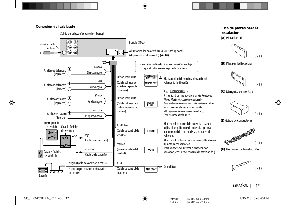 Kenwood KMR-D358 User Manual | Page 49 / 52