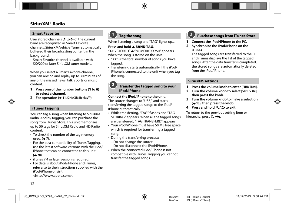 Kenwood KDC-X798 User Manual | Page 12 / 80