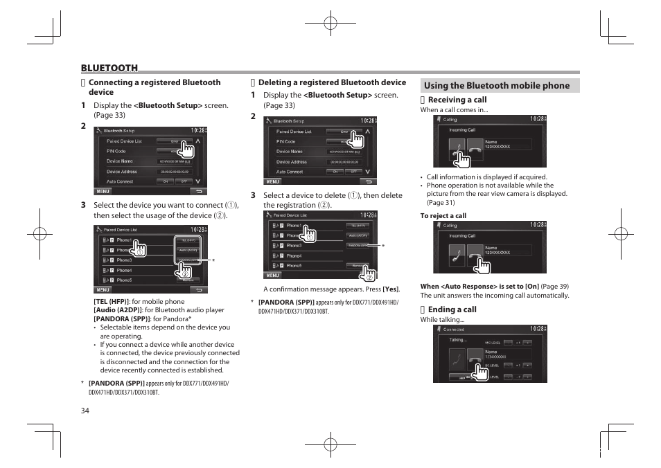 Kenwood DDX771 User Manual | Page 34 / 68