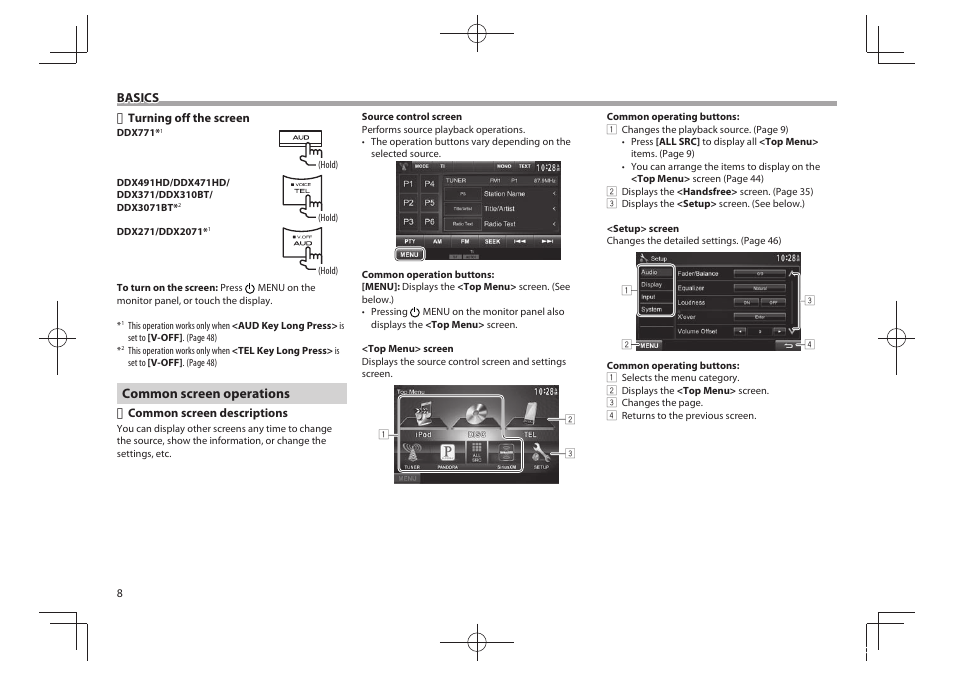 Kenwood DDX771 User Manual | Page 8 / 68