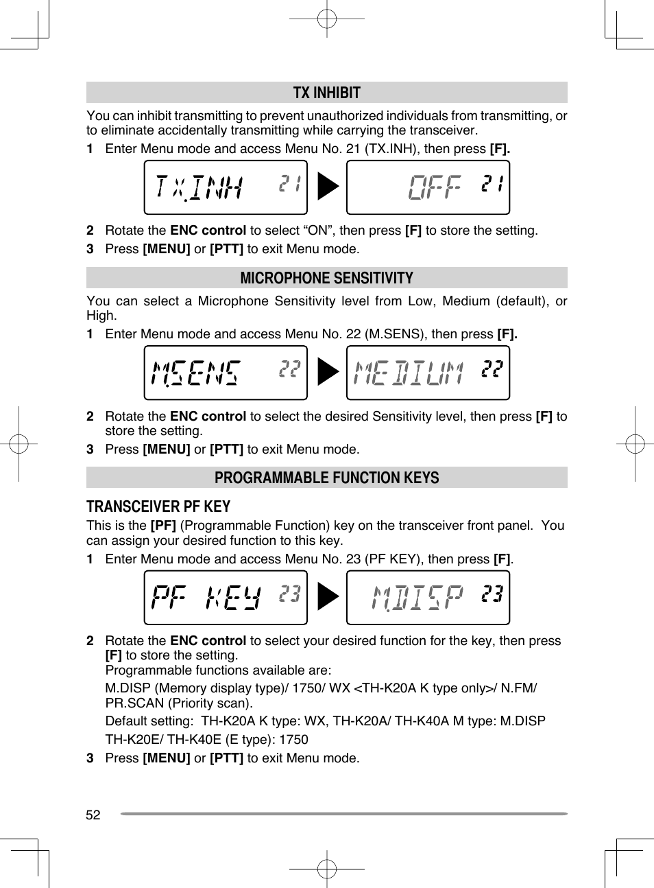 Kenwood TH-K20A User Manual | Page 60 / 68