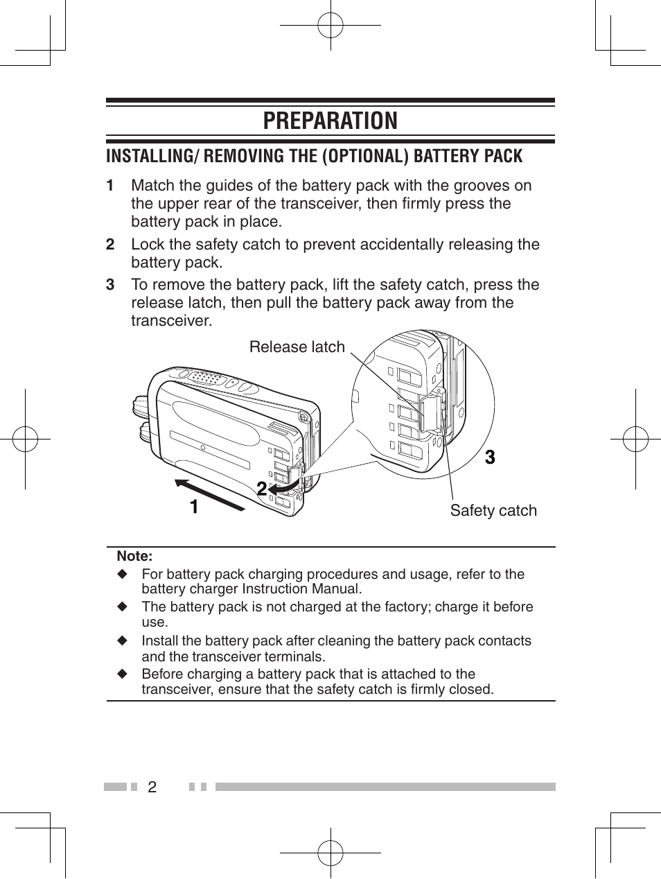 Preparation | Kenwood NX-420 User Manual | Page 10 / 40