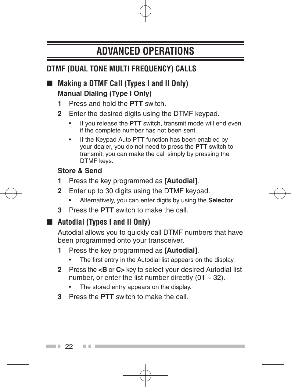 Advanced operations | Kenwood NX-420 User Manual | Page 30 / 40