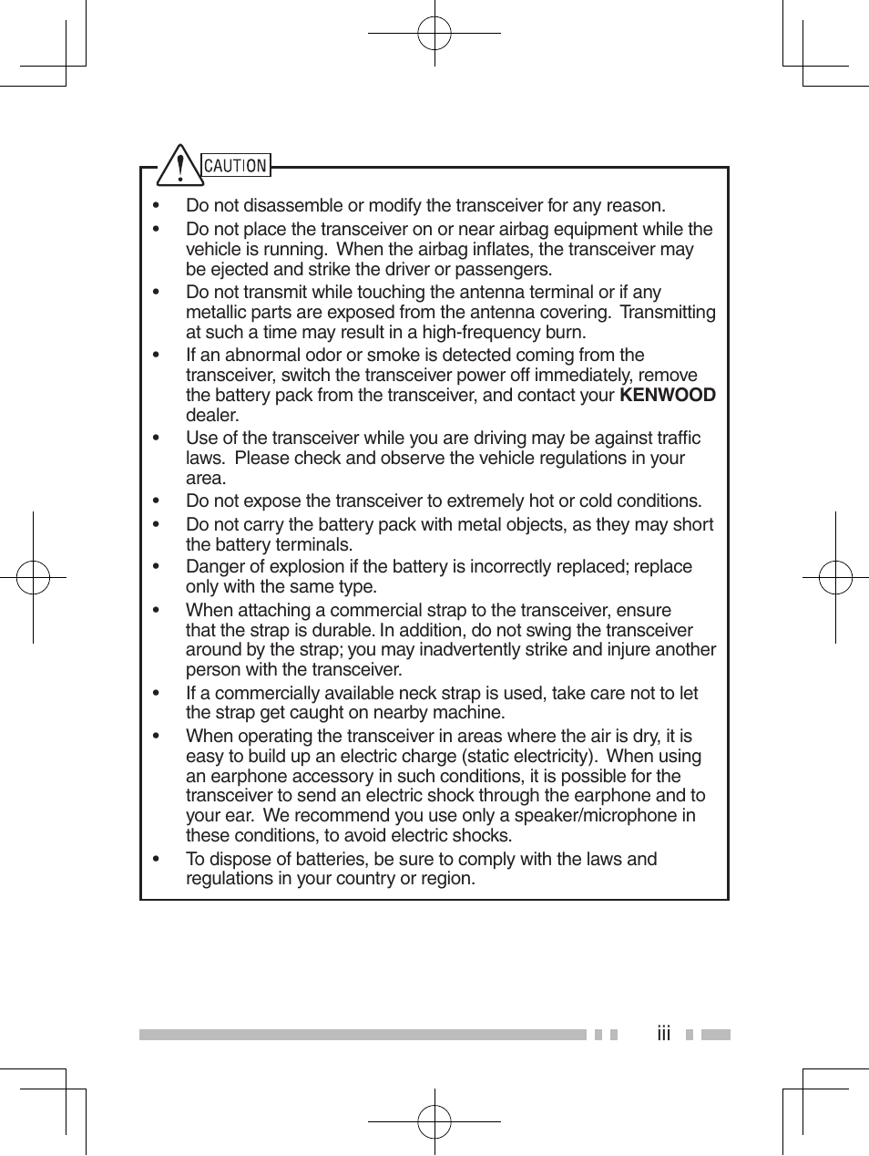Kenwood NX-420 User Manual | Page 5 / 40