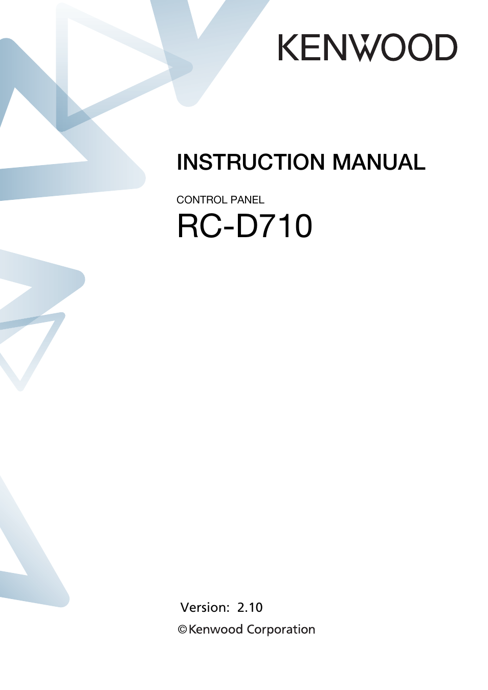 Kenwood RC-D710 User Manual | 73 pages