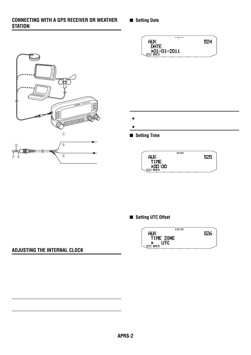 Adjusting the internal clock | Kenwood RC-D710 User Manual | Page 42 / 73