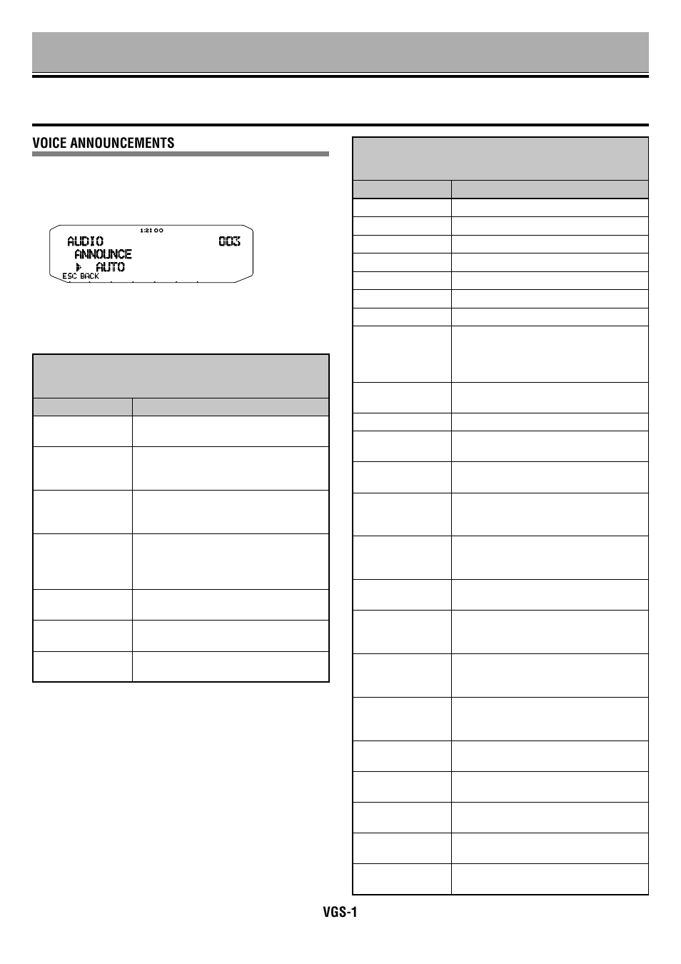 Rc-d710_13_vgs_e.pdf, Voice announcements, Vgs-1 | Kenwood RC-D710 User Manual | Page 65 / 73
