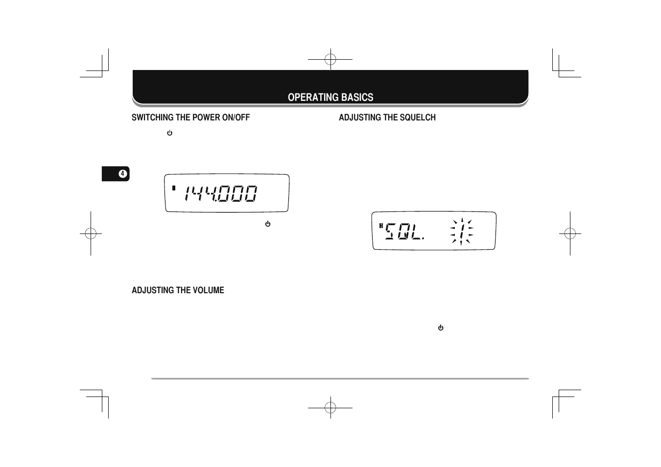 14 operating basics, Operating basics | Kenwood TM-281A User Manual | Page 21 / 79