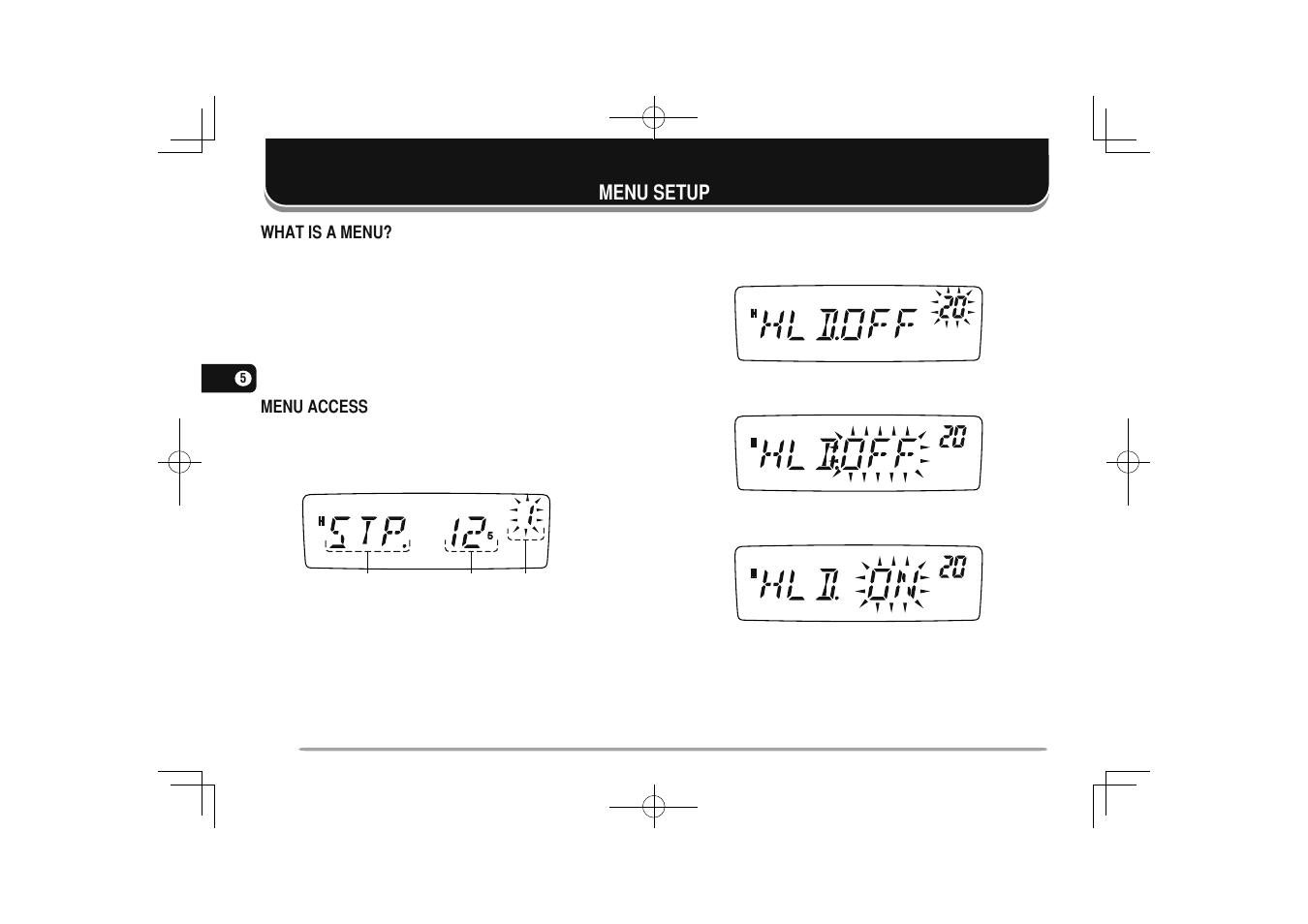 18 menu setup, Menu setup | Kenwood TM-281A User Manual | Page 25 / 79