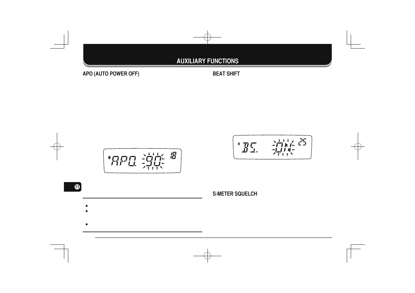52 auxiliary functions, Auxiliary functions | Kenwood TM-281A User Manual | Page 59 / 79