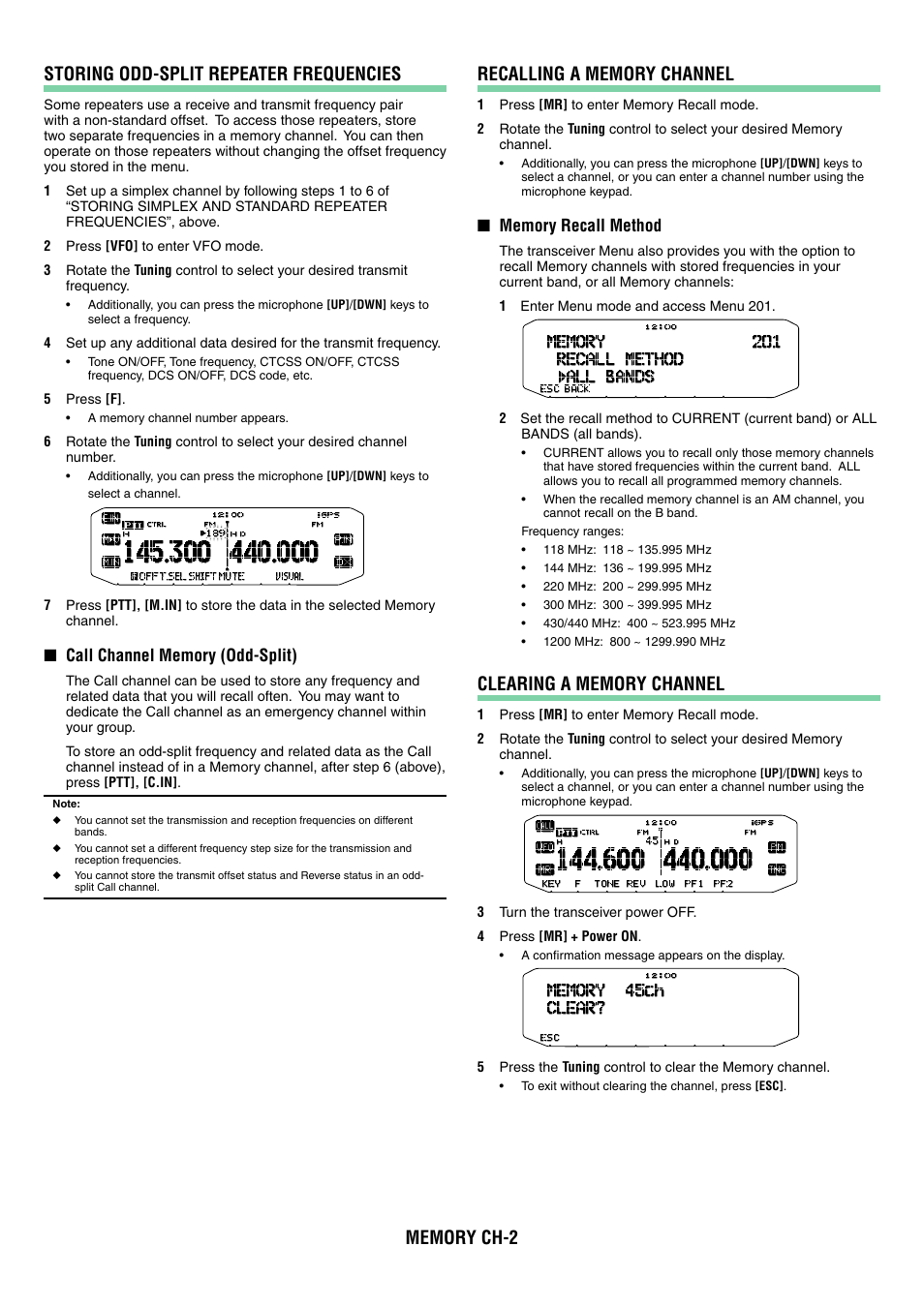 Kenwood TM-D710GA User Manual | Page 12 / 77