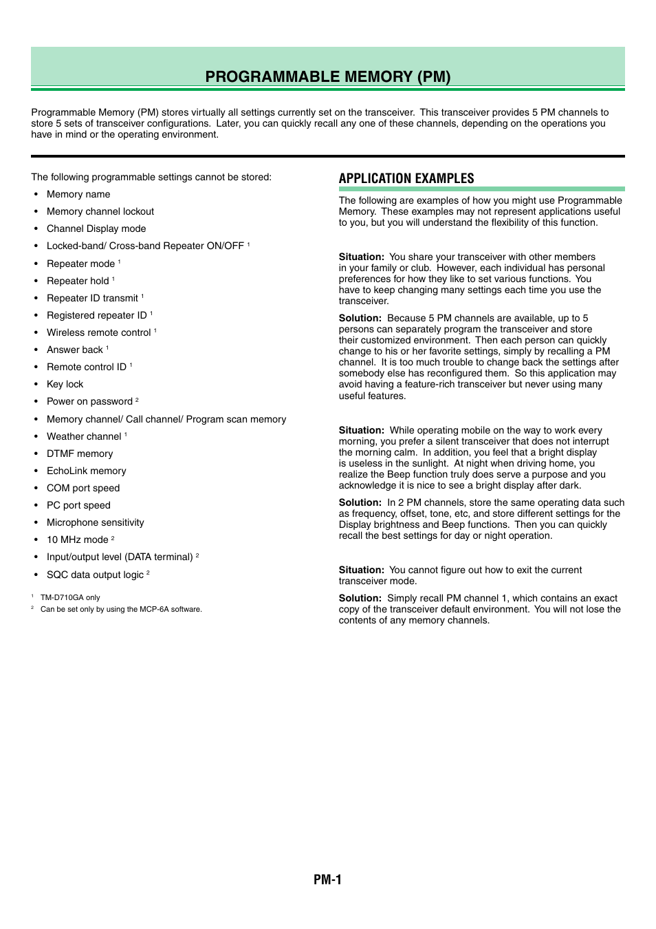 Tm-d710g_03_pm channel_en, Pm-1, Application examples | Kenwood TM-D710GA User Manual | Page 15 / 77