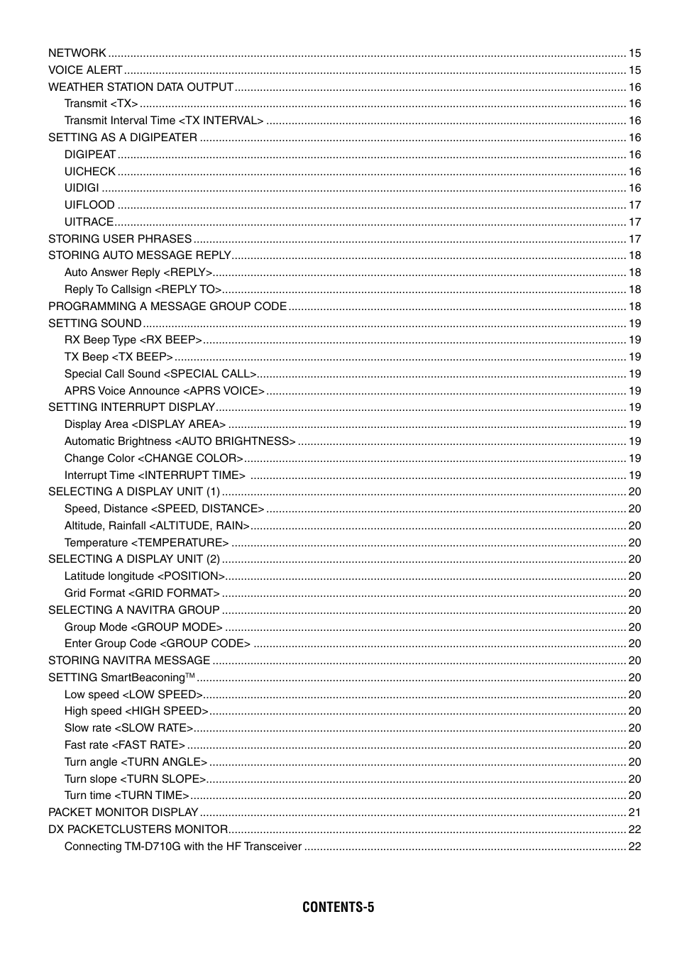 Kenwood TM-D710GA User Manual | Page 6 / 77