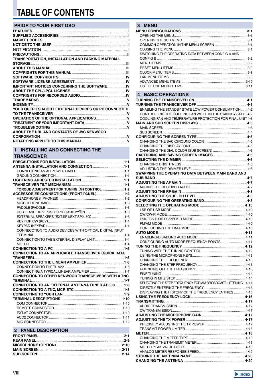 Kenwood TS-990S User Manual | Page 10 / 290