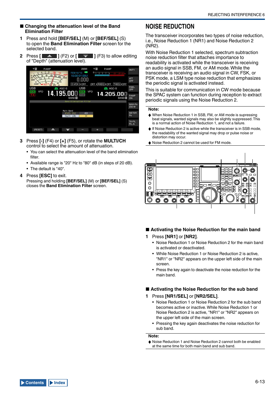 Noise reduction, Noise reduction -13 | Kenwood TS-990S User Manual | Page 151 / 290