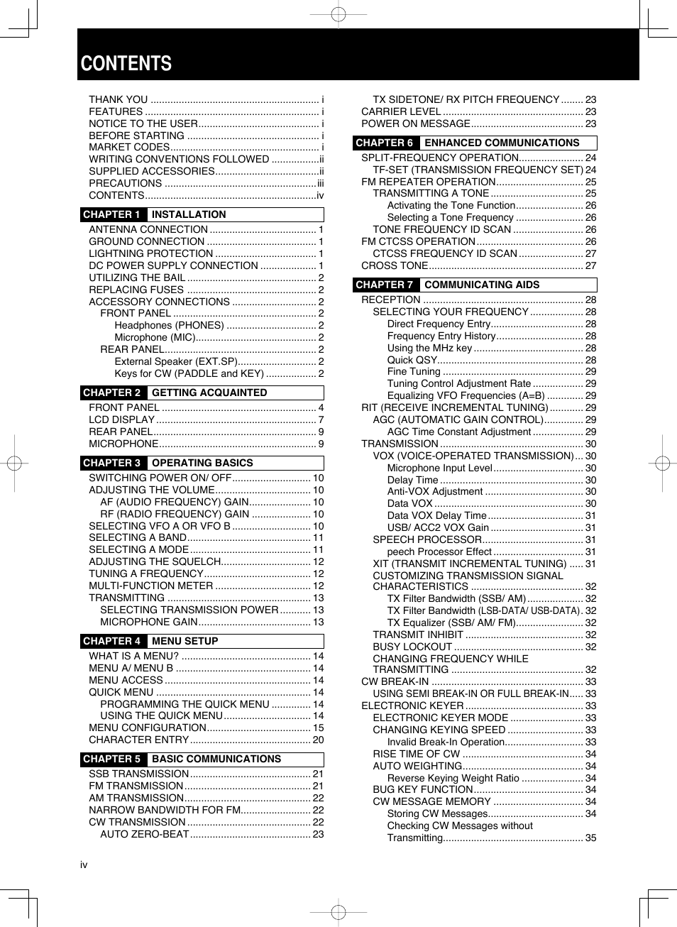 Kenwood TS-590S User Manual | Page 6 / 92