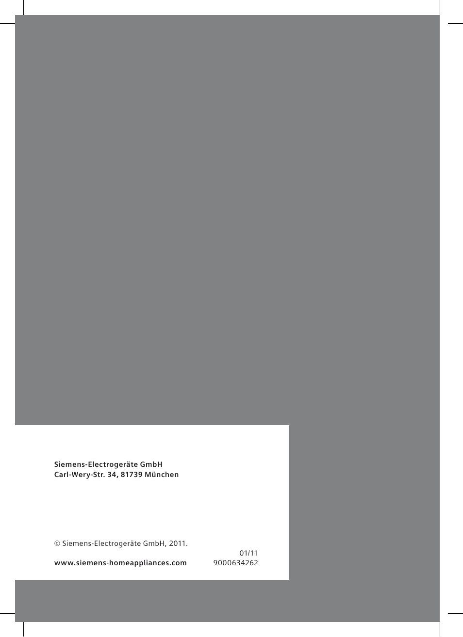 Siemens TE503209RW User Manual | Page 128 / 128