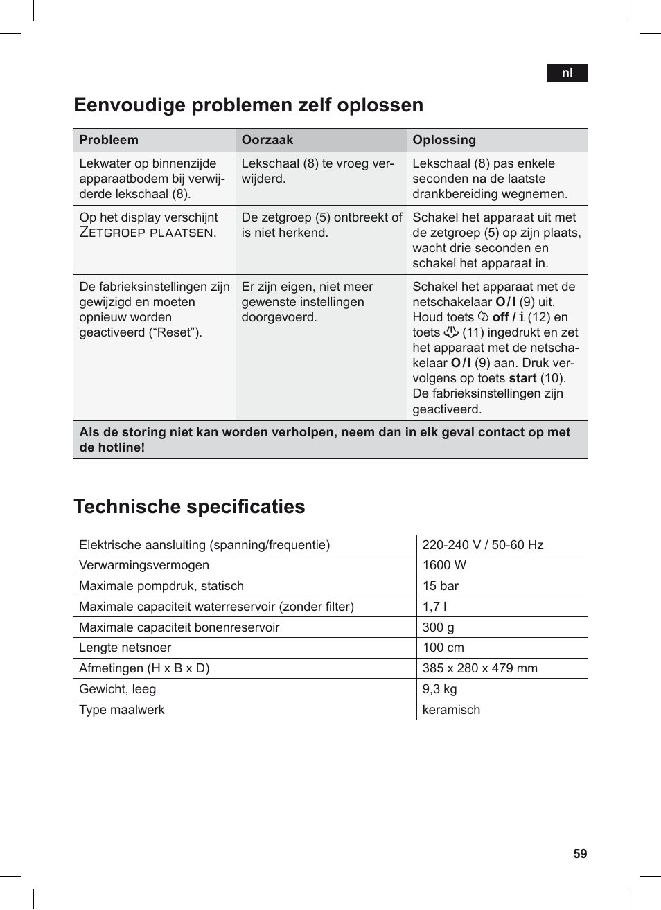 Zetgroep plaatsen | Siemens TE503209RW User Manual | Page 63 / 128