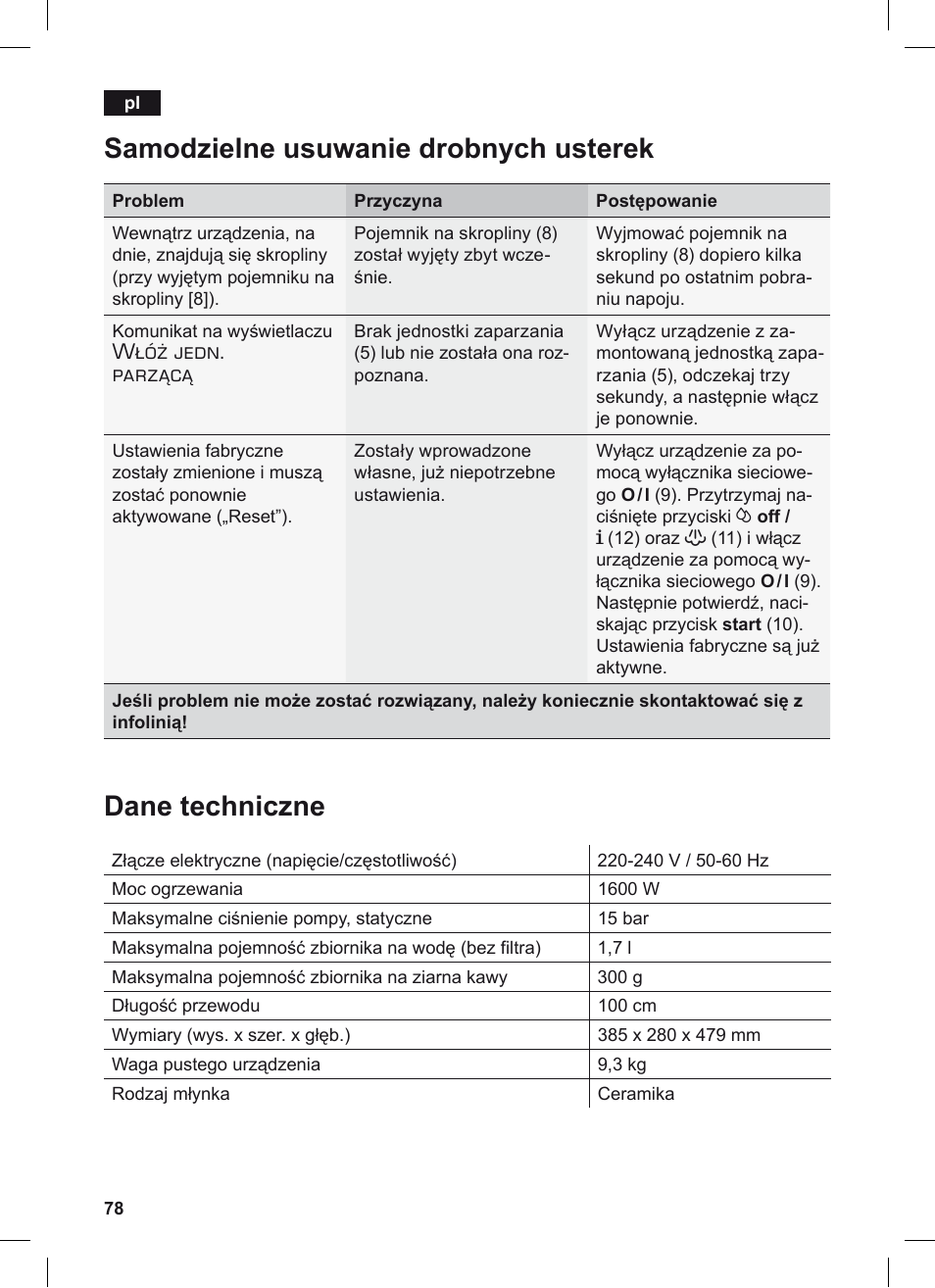 Włóż jedn. parzącą | Siemens TE503209RW User Manual | Page 82 / 128