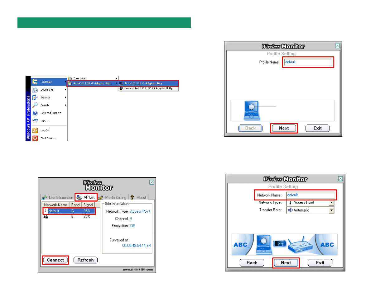 Airlink101 802.11g USB XRTM Adapter AWLL5026 User Manual | Page 3 / 4