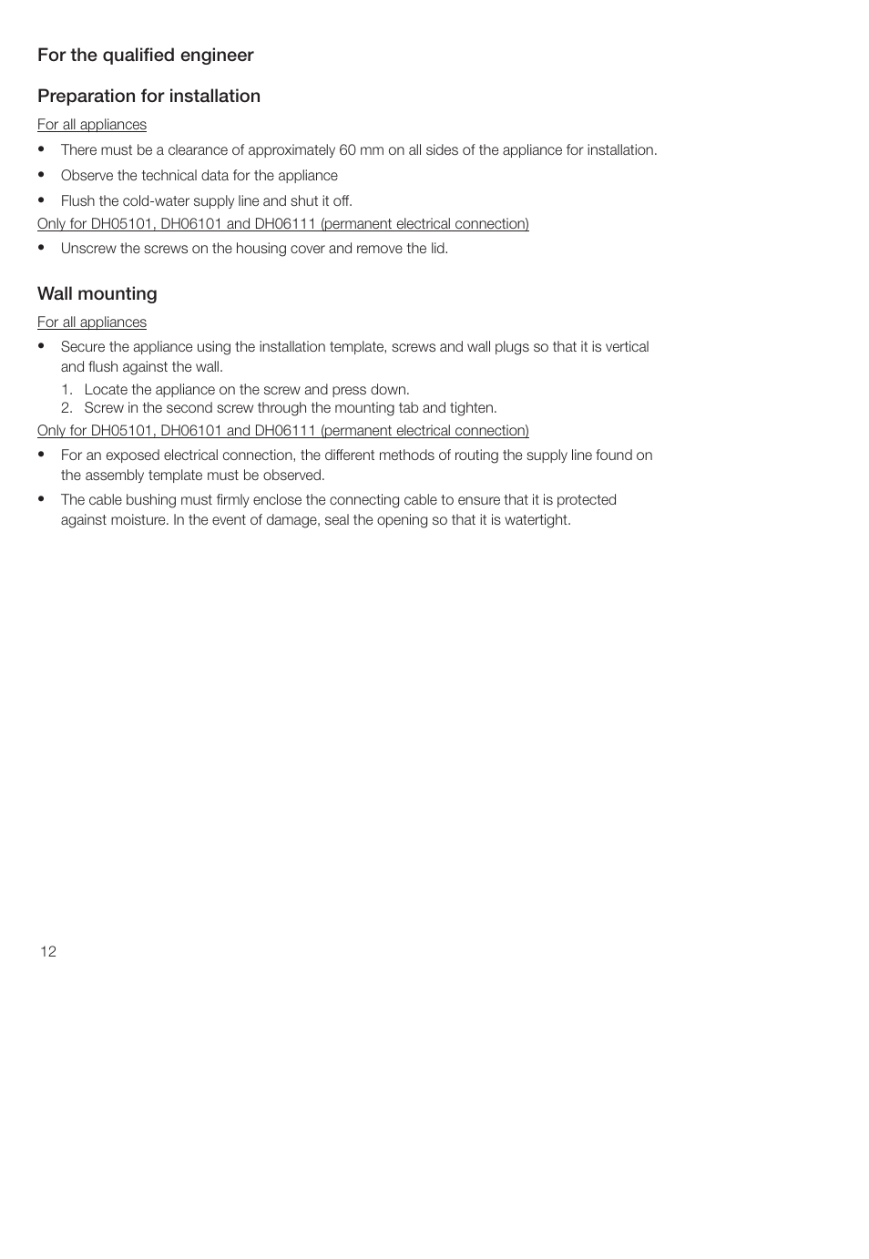 Siemens DH04101 User Manual | Page 12 / 49