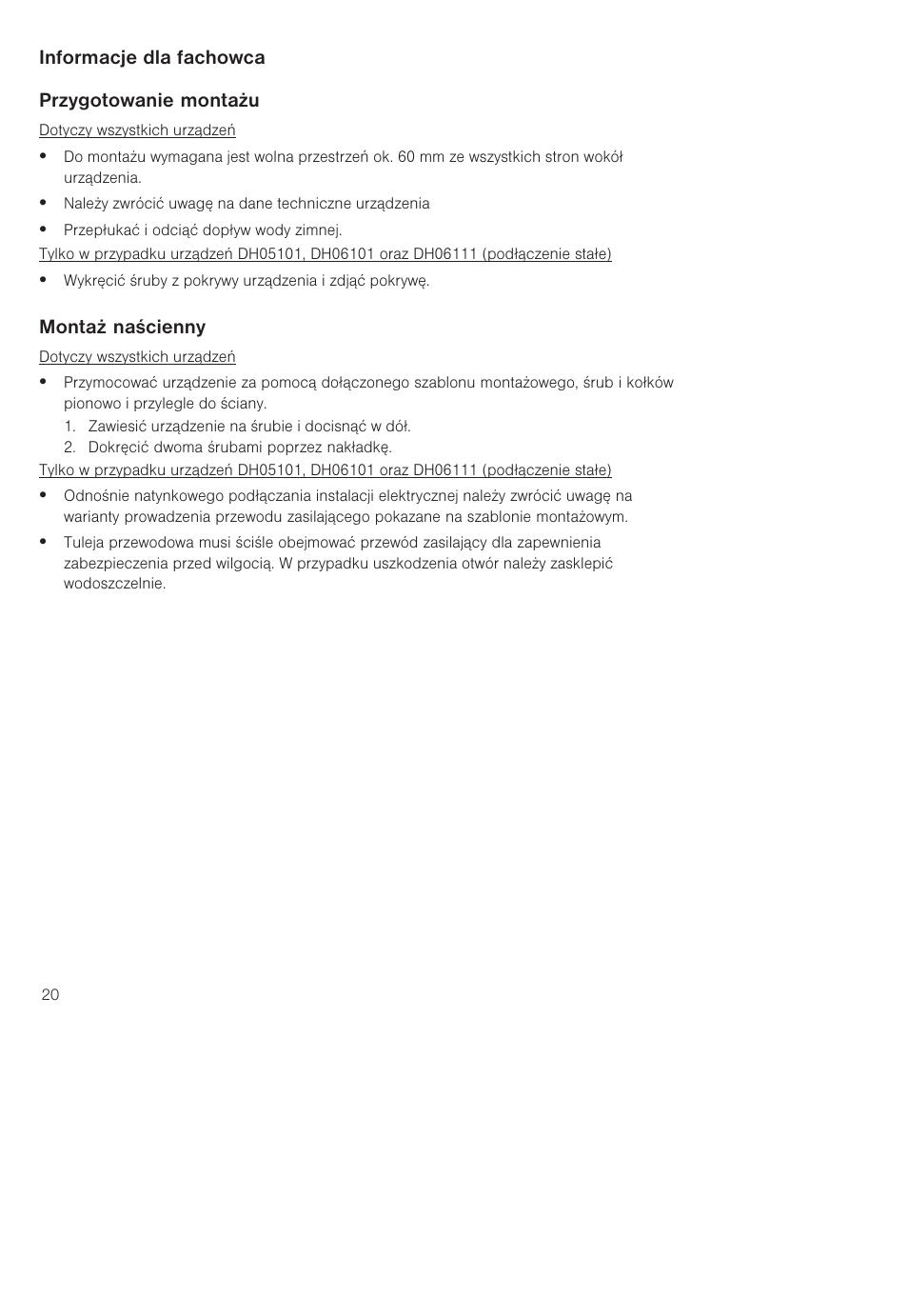 Siemens DH04101 User Manual | Page 20 / 49