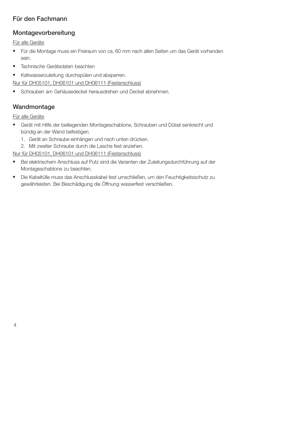 Siemens DH04101 User Manual | Page 4 / 49