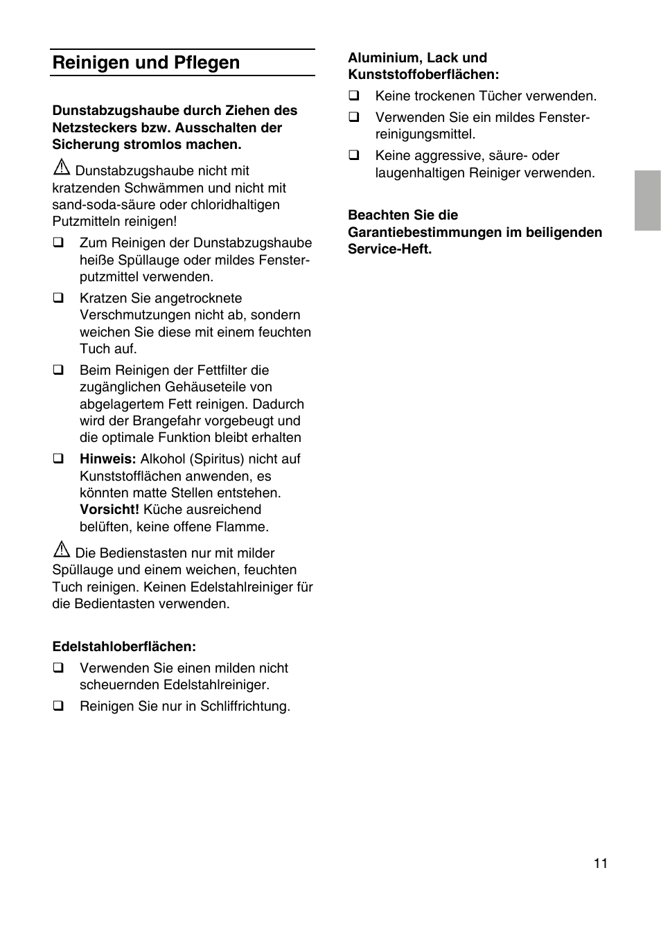 Reinigen und pflegen | Siemens LF959RA50 User Manual | Page 11 / 124