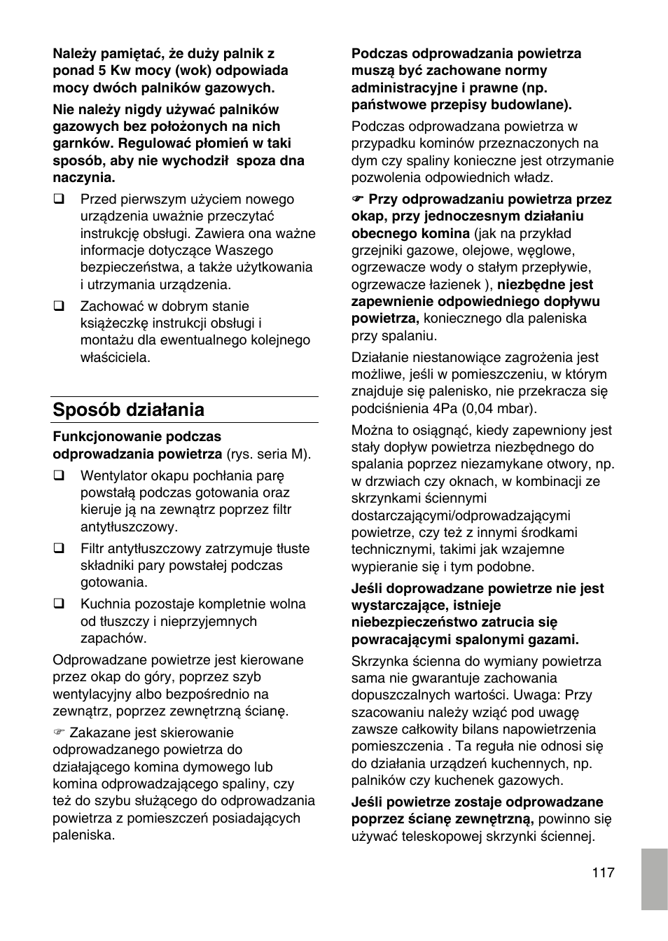 Sposób działania | Siemens LF959RA50 User Manual | Page 117 / 124