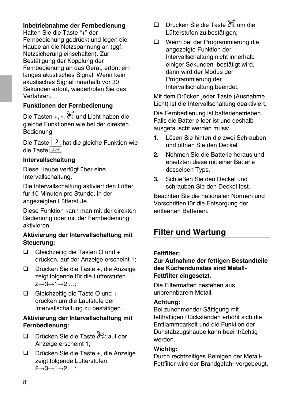 Filter und wartung | Siemens LF959RA50 User Manual | Page 8 / 100