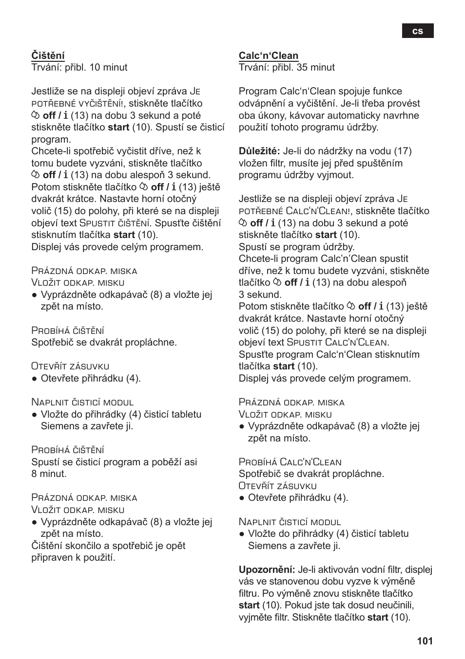 Siemens TE506209RW User Manual | Page 105 / 138