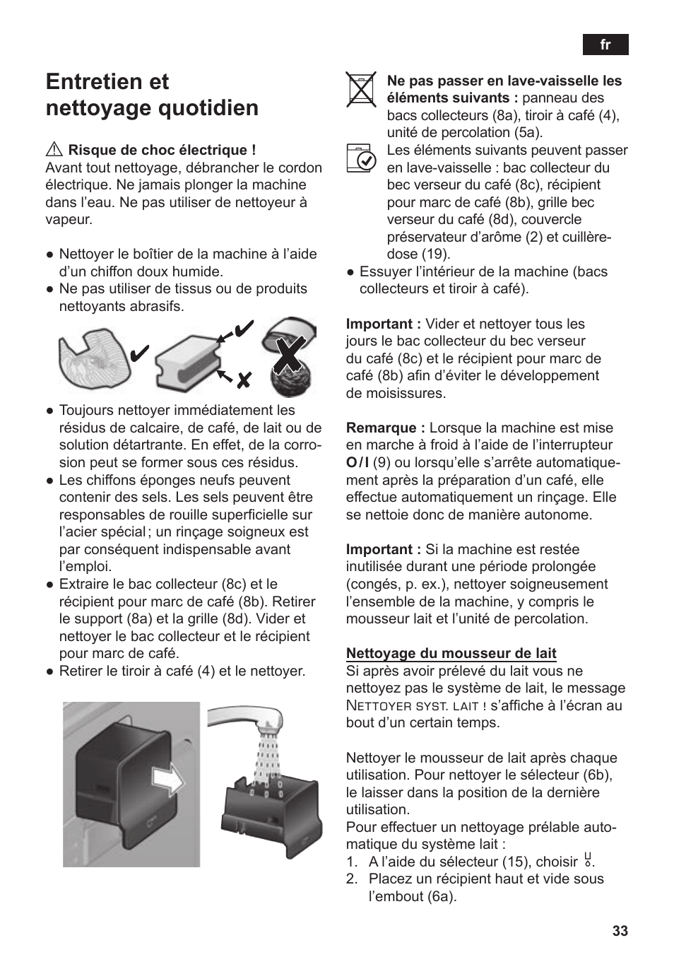 Entretien et nettoyage quotidien | Siemens TE506209RW User Manual | Page 37 / 138