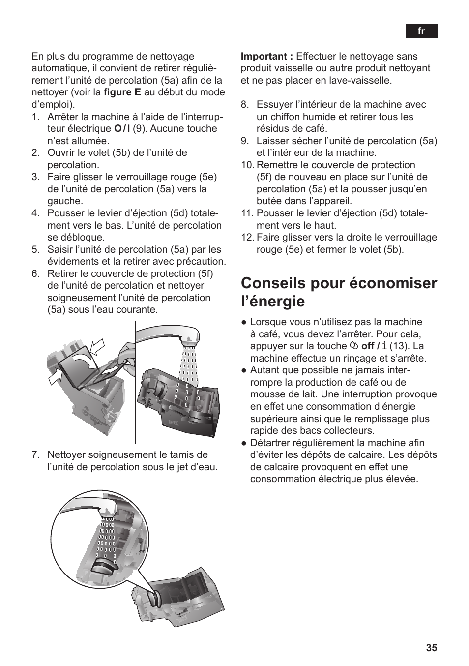 Conseils pour économiser l’énergie | Siemens TE506209RW User Manual | Page 39 / 138